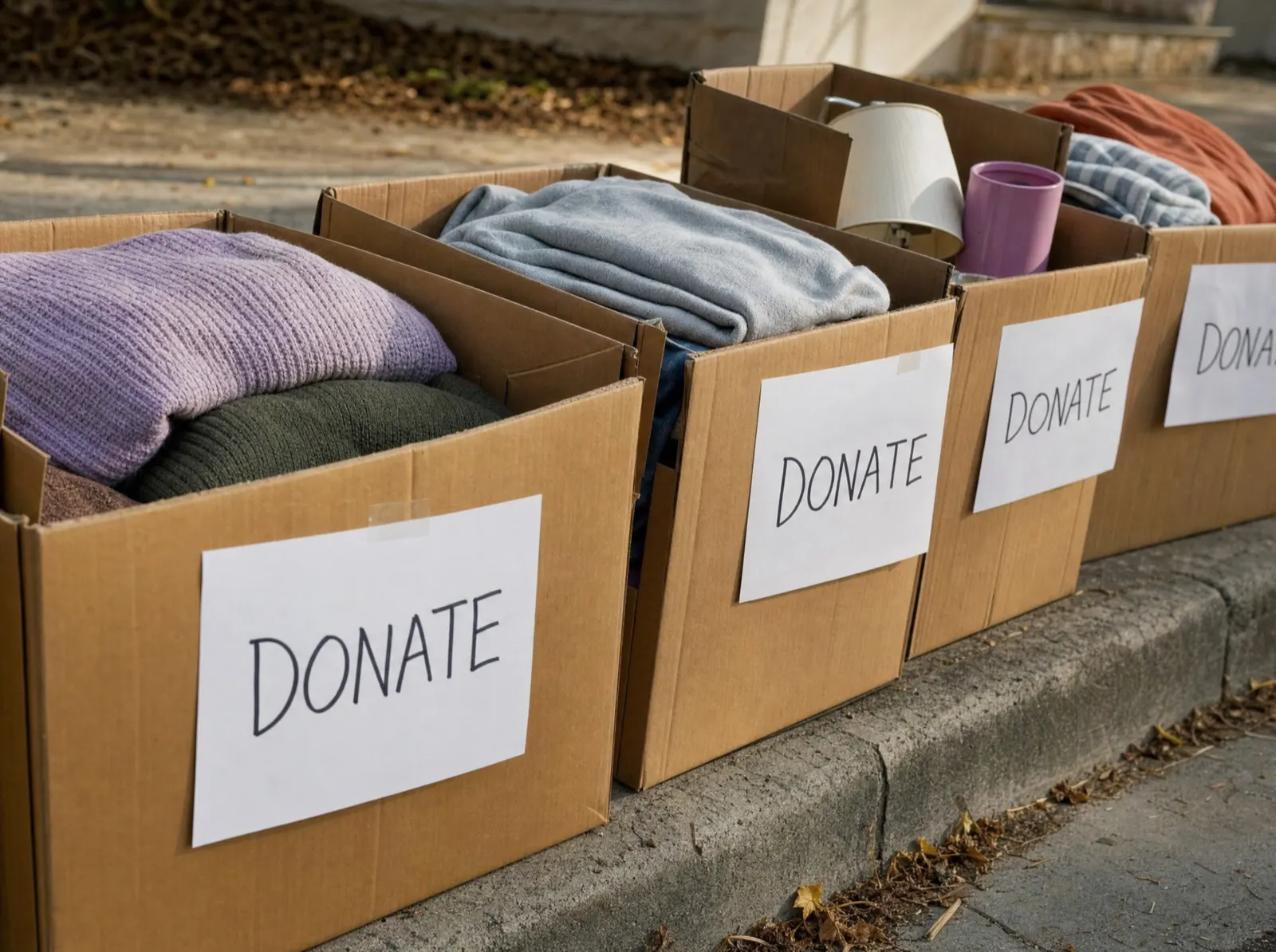 Contents sorted for donation routing